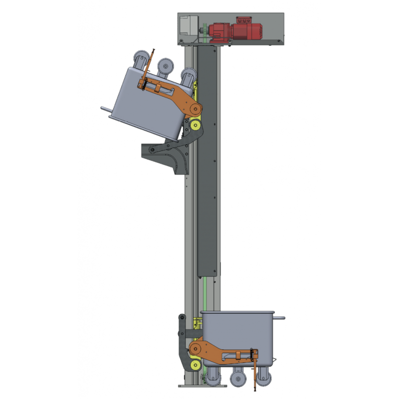 Élévateur basculeur 70 pour bac Europe Acinox