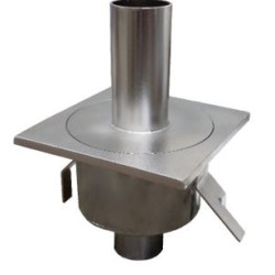 Siphon pour pédiluve à sceller | Acinox