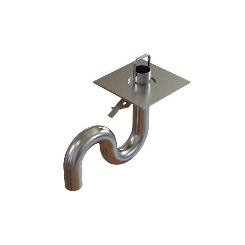 Siphon pour pédiluve à sceller | Acinox Siphon pour pédiluve à sceller | Acinox