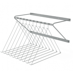 Range tablier mural - 10 postes | Acinox