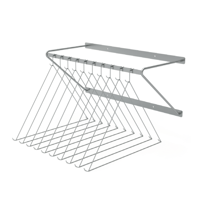 Range tablier mural - 10 postes | Acinox