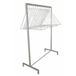 Apron holder on stand