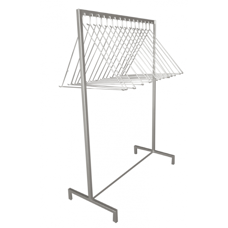 Range tablier sur pied - 10 postes | Acinox