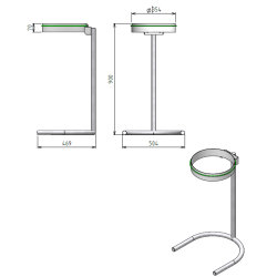 Support pour sacs poubelle sur pied | Technique