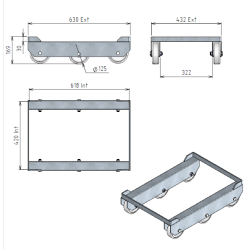 Roule-bacs 6 roues | Technique