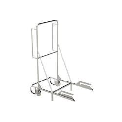 Manual tipper for bin cleaning
