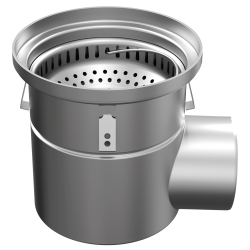 Siphon Hygienic Design sortie latérale| Acinox