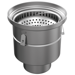 Siphon Hygienic Design sortie verticale| Acinox