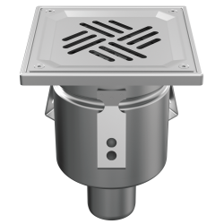 Siphon Hygienic Design sortie verticale| Acinox