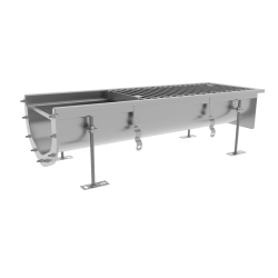 Hygienic design slot channels